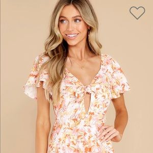 Juniper Orange Multi Mini Dress